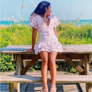 selling this pink and white dress super cute also bought from boutique